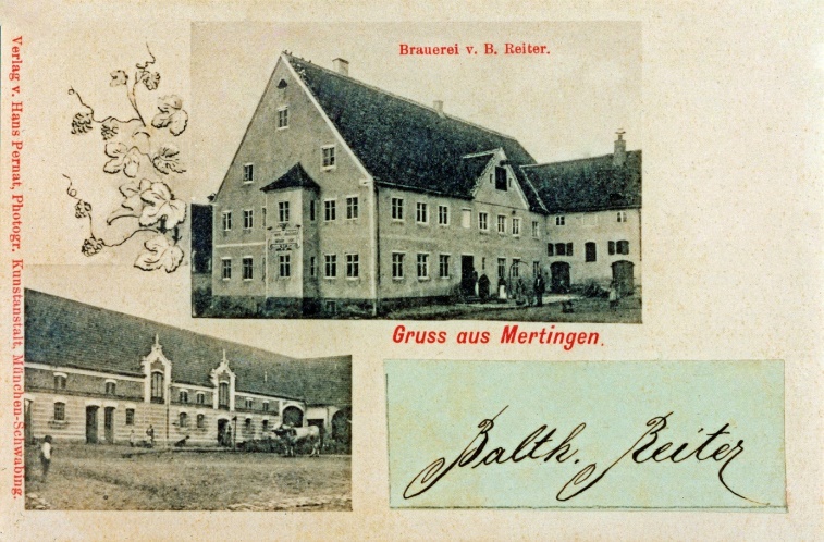 Älteste bekannte Abbildung der Brauerei um 1901